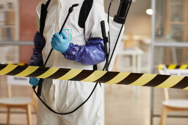Professional Biohazard Cleanup technician working in Huntington, IN